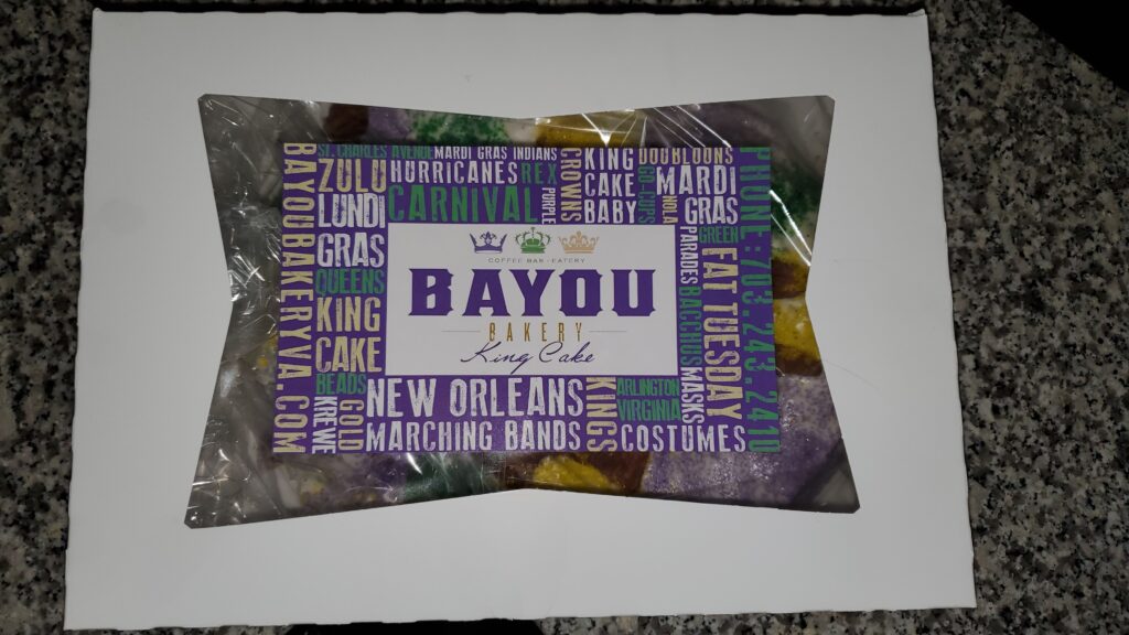 King Cake from Bayou Bakery