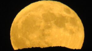 Get outside and watch the moon rise