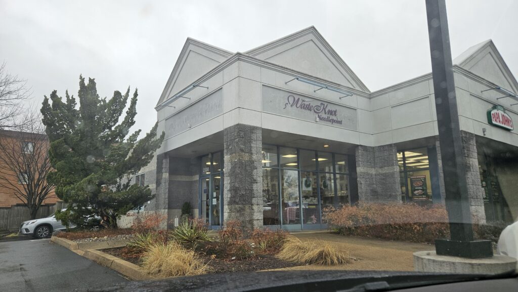 Waste Knot Needlepoint